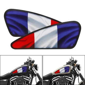 3D Gás do Tanque de Combustível etiqueta Autocolante Para Harley Sportster XL 883 1200 48 72 Café Racer Street Tracker Bobber Scrambler Chopper Imagem