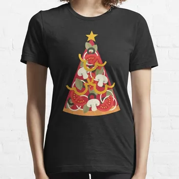 Pizza na Terra - Vegetariano T-Shirt de vestuário Feminino funny t-shirts para mulheres Imagem